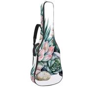 Housse de protection rembourrée pour guitare acoustique Motif cœur arc-en-ciel Tie Dye pour guitare électrique basse classique, Multicolore 06, 42.9x16.9x4.7 in, Sac à dos décontracté