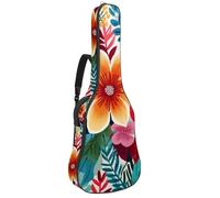 Housse de protection rembourrée pour guitare acoustique - Motif zèbre exotique - Motif animal sauvage - Style aquarelle, Multicolore 09, 42.9x16.9x4.7 in, Sac à dos décontracté