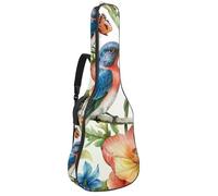 Housse de protection rembourrée pour guitare acoustique - Motif zèbre exotique - Motif animal sauvage - Style aquarelle, Multicolore 08, 42.9x16.9x4.7 in, Sac à dos décontracté