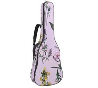 Housse de protection rembourrée pour guitare acoustique - Motif zèbre exotique - Motif animal sauvage - Style aquarelle, Multicolore 06, 42.9x16.9x4.7 in, Sac à dos décontracté
