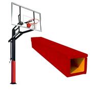 Housse de protection rembourrée pour mât de basket-ball pour extérieur et intérieur - Housse de protection pour garage, sous-sol et équipement de sport - Design carré durable