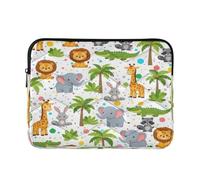 Housse de protection rembourrée pour ordinateur portable 13" Motif lions