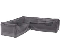 Housse De Protection Respirante Pour Ensemble De Mobilier Extérieur Pour Ensemble Mobilier Angle 255x255x100xh70 Cm Noir