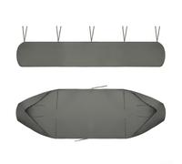Housse de protection rétractable pour auvent d'extérieur Oxford 420D, imperméable, anti-poussière et anti-poussière, avec étui de protection pour terrasse, gris, 7 tailles (2 m)