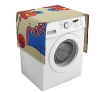 Housse de protection rétro colorée pour patins à roulettes avec poches de rangement pour lave-linge et sèche-linge, 137,9 x 52,1 cm, pour réfrigérateur, cuisine, décoration d'intérieur