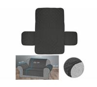 Housse de protection réversible pour canapé 2 places, coloris gris/noir Wilson Gabor