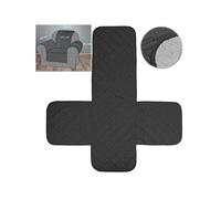 Housse de protection réversible pour fauteuil - Wilson Gabor - 1 place - Motif piqué chic - Gris et noir