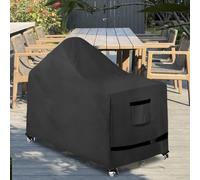 Housse de protection robuste pour table de gril à œufs verts XL, housse de chariot d'extérieur imperméable avec cordons de serrage réglables et tissu respirant pour barbecue KAMADO et barbecue (A)