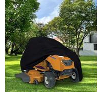 Housse de protection robuste pour tondeuse autoportée en tissu Oxford 210D imperméable avec cordon de serrage et ourlet élastique pour résister aux éléments agressifs (140 x 66 x 91 cm)