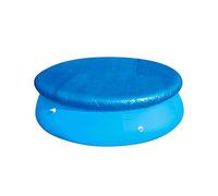Housse de protection ronde anti-poussière et pliable pour piscine à remous avec cordon de serrage, film d'isolation thermique imperméable pour extérieur, cour, arrière-cour (3,7 m)