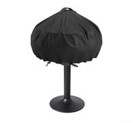 Housse de protection ronde en tissu Oxford pour barbecue George Foreman GGR50B GFO3320 GFO240 Noir 49,5 x 45,7 cm