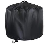 Housse de Protection Ronde pour Foyer 420d Noire, 1 Set