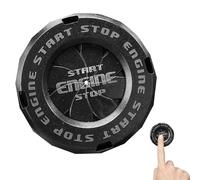 Housse De Protection Rotative - Couvercle Du Bouton De Démarrage À 1 Touche | Couvercle De Bouton De Démarrage Rotatif Décoratif, Décorations De Bricolage Pour Trous De Serrure De Moto, Rétroviseur De