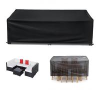 Housse De Protection Salon De Jardin,Bache Salon De Jardin 150x135x55cm Protection Table De Jardin,Housse de Protection Bâche Imperméable pour Meubles Jardin et Hivernage Mobilier Salon de Jardin