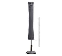 Housse de protection Sekey pour parasol Ø 240 cm, 270 cm et 300 cm, en tissu Oxford 600D, avec tige et fermeture éclair, gris foncé