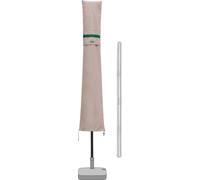 Housse de protection Sekey pour parasol de marché Ø 350 cm / 300 x 200 cm, avec baleine et fermeture éclair, taupe