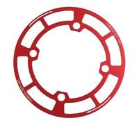 Housse de protection simple pour plateau de vélo BCD104 mm en alliage d'aluminium compatible avec 32, 36T et 38, 42T, protège plateau et vêtements (32-36T, rouge)