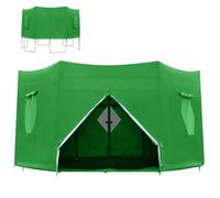 Housse de protection solaire imperméable multifonction pour trampoline | Auvent de protection pour trampoline extérieur, jardin, camping, pique-nique, parc, plage, aire de jeux, amusement, enfants