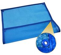 Housse de protection solaire pour chauffage de piscine, film d'isolation à bulles pour la rétention de la chaleur et l'efficacité énergétique, solution imperméable durable pour piscines
