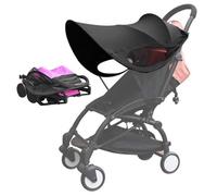 Housse de protection solaire pour landau UPF 50+ Pare-soleil universel pour poussette 31, 5 x 26 pouces Poussette étanche pliable réglable pour nacelle, Decoraciones al aire libre