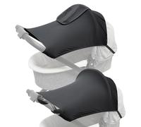Housse de protection solaire pour poussette de bébé - Filet de protection contre les UV | pour bébé avec toit ouvrant | Pare-soleil réglable et respirant pour | Coton pliable et