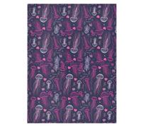 Housse de protection solaire pour poussette - Protège de la poussière et de la neige - Méduse de rêve - Violet et rose - Saint-Valentin