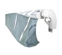 Housse de protection solaire rétractable, housse de protection contre la poussière, sac d'auvent avec ficelle, tissu polyester imperméable et résistant de 2 m de large pour extérieur, balcon,