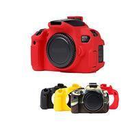 Housse de protection souple en silicone pour appareil photo numérique Canon EOS 700D / EOS Rebel T5i / Kiss X7i / EOS 650D / EOS Rebel T4i / Kiss X6i Rouge, Rouge, Coque de protection