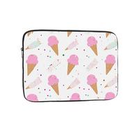 Housse de protection souple pour ordinateur portable 12" avec imprimé cônes de crème glacée, sac fin et léger spécialement compatible avec MacBook de 12", s'adapte à certains ordinateurs portables