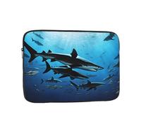 Housse de protection souple pour ordinateur portable 12" avec imprimé requins marteaux, sac fin et léger spécialement compatible avec MacBook de 12", s'adapte à certains ordinateurs portables