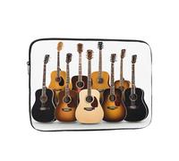 Housse de protection souple pour ordinateur portable 15" avec imprimé guitare, spécialement compatible avec MacBook de 15", s'adapte à certains ordinateurs portables