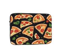 Housse de protection souple pour ordinateur portable de 10" avec impression 3D pizza, sac fin et léger spécialement compatible avec MacBook de 10", s'adapte à certains ordinateurs portables