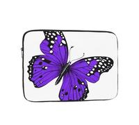 Housse de protection souple pour ordinateur portable de 10" avec joli imprimé papillon violet, sac fin et léger spécialement compatible avec MacBook de 10", s'adapte à certains ordinateurs portables