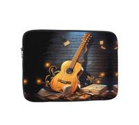 Housse de protection souple pour ordinateur portable de 10 pouces avec impression de guitare, sac fin et léger spécialement compatible avec MacBook de 10", s'adapte à certains ordinateurs portables
