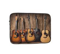 Housse de protection souple pour ordinateur portable de 10 pouces avec impression guitare, basse, instruments de musique, sac fin et léger spécialement compatible avec MacBook de 10", s'adapte à