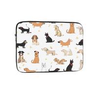 Housse de protection souple pour ordinateur portable de 12" avec joli imprimé chaton papillon, sac fin et léger spécialement compatible avec MacBook de 12", s'adapte à certains ordinateurs portables