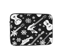 Housse de protection souple pour ordinateur portable de 12" avec motif imprimé guitare, spécialement compatible avec MacBook de 12", s'adapte à certains ordinateurs portables