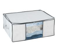 Housse De Protection Sous Vide Avec Boîte De Rangement Soft Box L Wenko 75% Gain De Place, Protège Contre L'humidité Et Mites, 65x50x25cm, Blanc Et Transparent