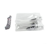 Housse de protection supérieure pour chariot élévateur élévateur à fourche en polyéthylène noir et transparent avec cordes de serrage 135 x 114 cm - Convient à la plupart des modèles de chariots