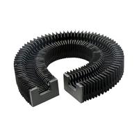 Housse de protection télescopique flexible pour rails de guidage linéaire HGR30, 30 mm de large, longueur extensible de 200 à 1000 mm, résistant à l'huile et imperméable pour machine-outil CNC, noir