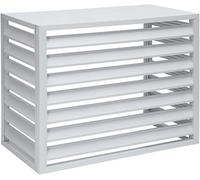 Housse de protection toutes saisons pour climatisation centrale en aluminium pour unités extérieures,volets,housse de climatisation (couleur:café 4 côtés,taille:3p)