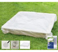 Housse de protection transparente pour bac à sable, env.120x120x20