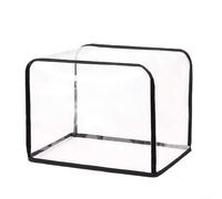 Housse de protection transparente pour grille-pain à 2 tranches - Étui de protection en PEVA résistant à l'eau avec panneau de visibilité - Bouclier anti-graisse pour petits appareils électroménagers