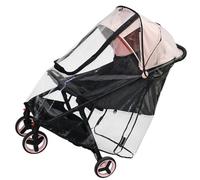 Housse de protection transparente pour poussettes de bébé, résistant aux intempéries et portable, protection complète du chariot