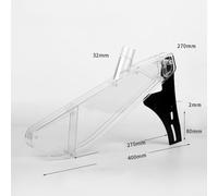 Housse de protection transparente pour scie à table largement compatible avec des fonctionnalités pratiques pour les utilisateurs (A)