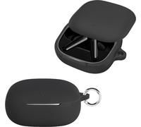 Housse De Protection Ultra¿Mince En Silicone Souple Antichoc Avec Mousqueton Pour Anker Soundcore Liberty 5 ¿ Noir