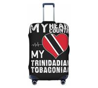 Housse de Protection Universelle Extensible pour Valise, Motif Drapeau de Trinité-et-Tobago, Anti-Rayures, pour Bagage à Main, Unisexe, Grande Taille