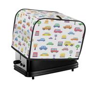 Housse de protection universelle pour grille-pain (2 tranches), motif feux de circulation, illustration colorée, protection anti-poussière et imperméable, tissu anti-rayures pour appareils de cuisi