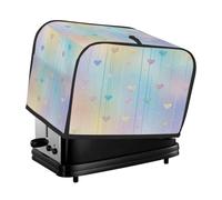 Housse de protection universelle pour grille-pain 2 tranches, motif petit amour, anti-poussière et imperméable, tissu anti-rayures pour appareils de cuisine