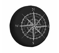Housse de Protection Universelle pour Pneu de Secours, Boussole Rose, Direction, Navigation Maritime, Exploration, Nord, sud-est, Ouest, résistante aux intempéries, pour remorque, Camping-Car, Voyage